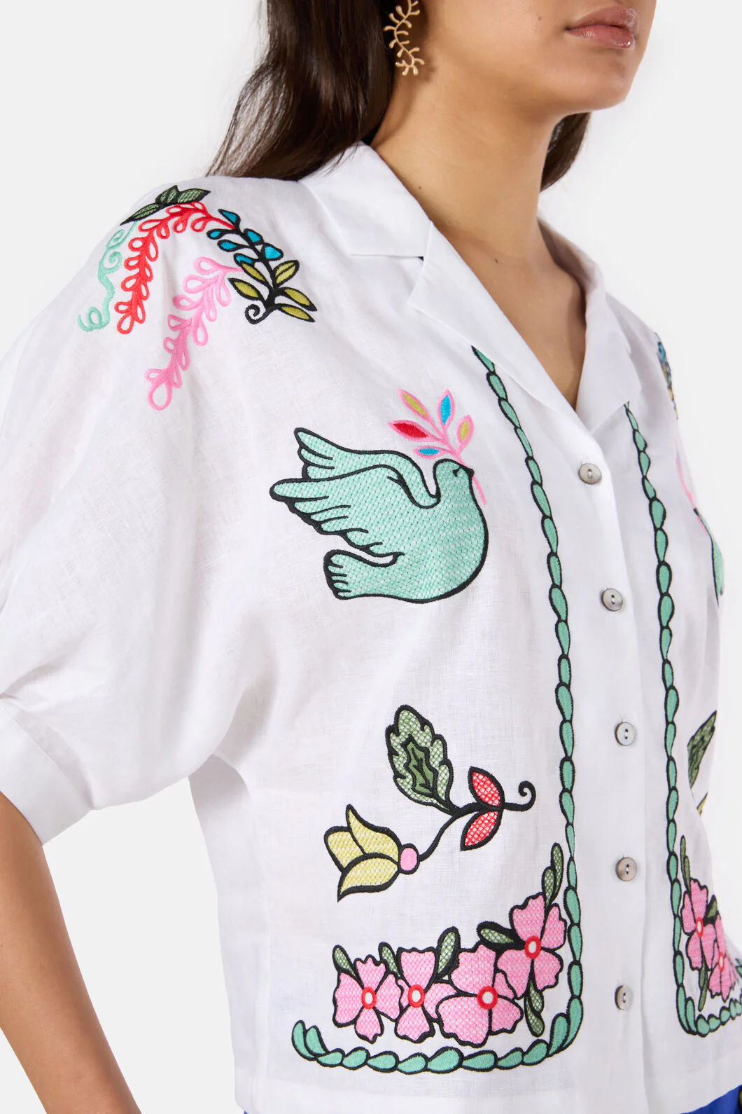 Good Fortune Embroidered Shirt - Image 5