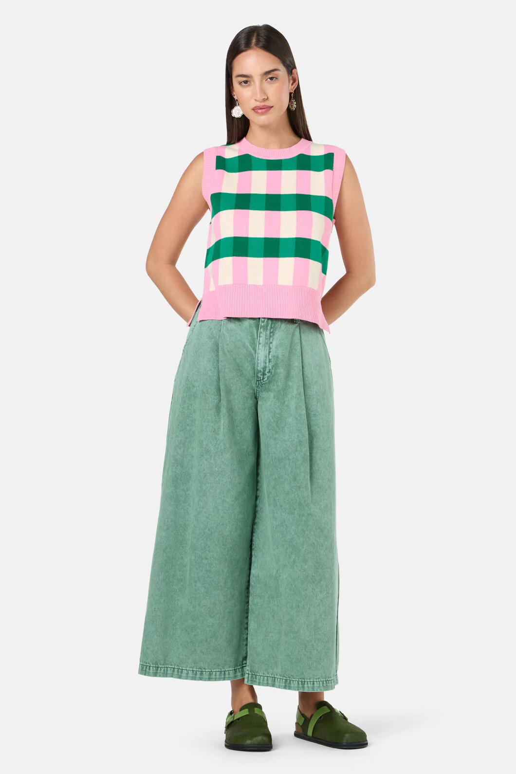 Graphic Check Vest - Image 2
