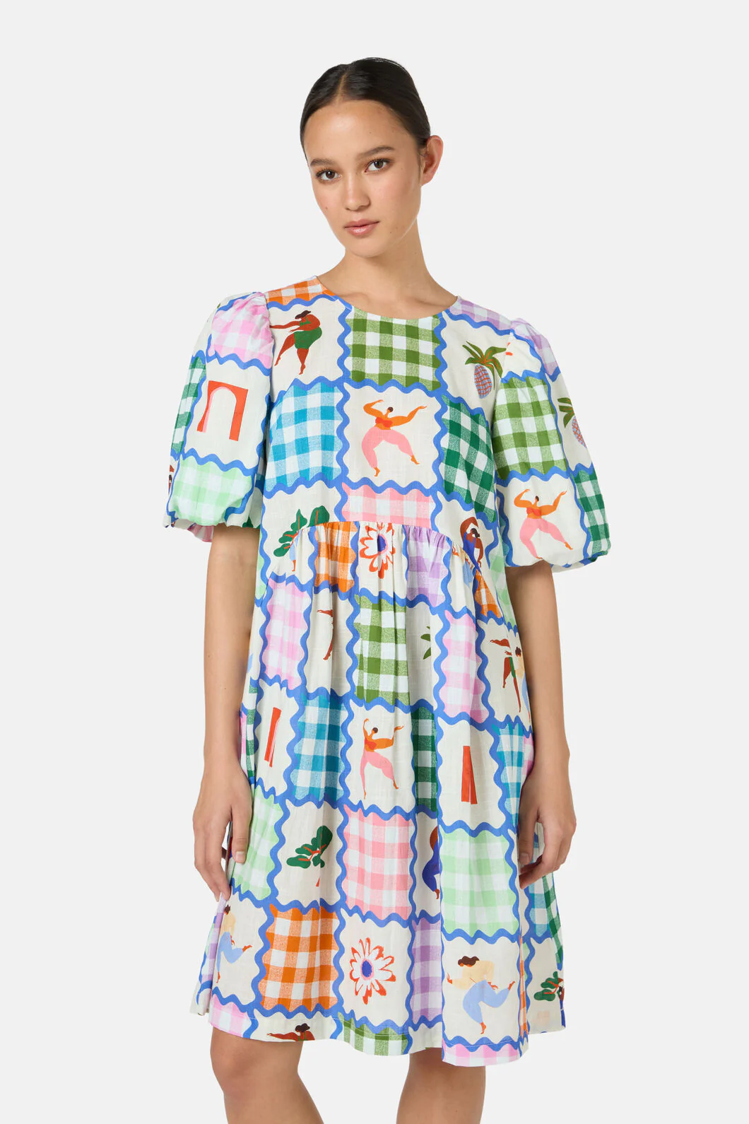 Hidden Paradise Patchwork Dress - Image 2