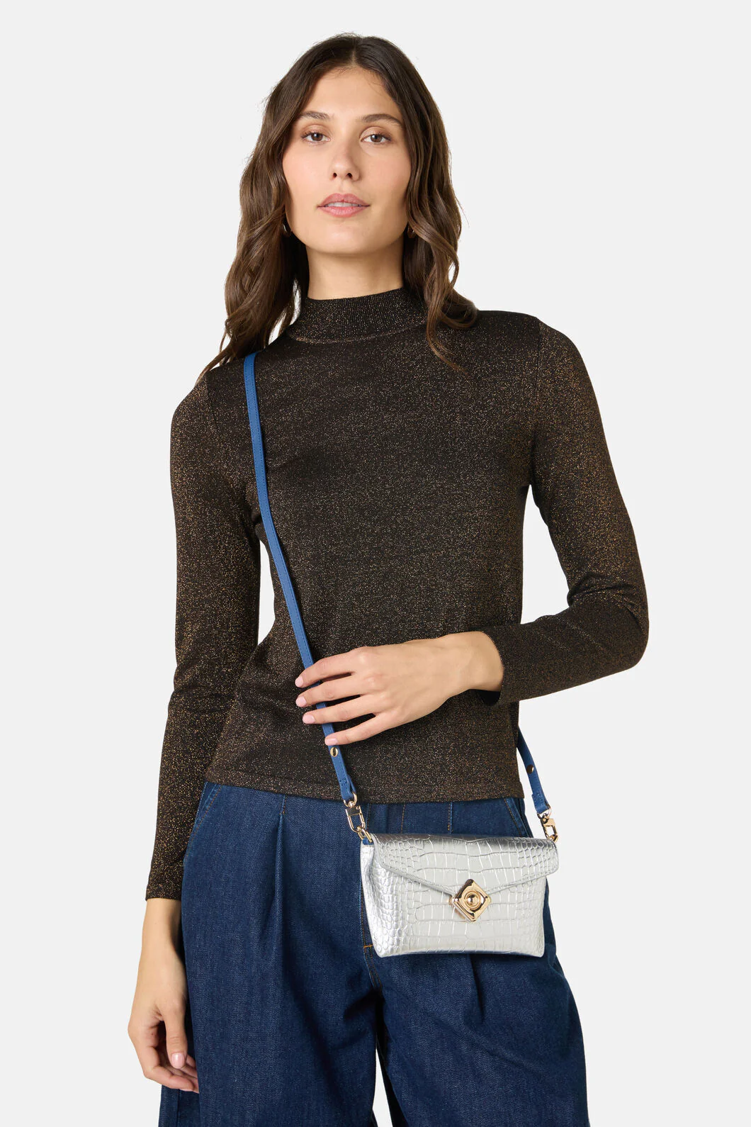 Janie Crossbody Silver - Image 2