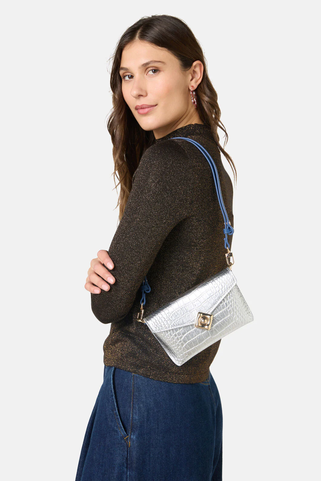 Janie Crossbody Silver - Image 3