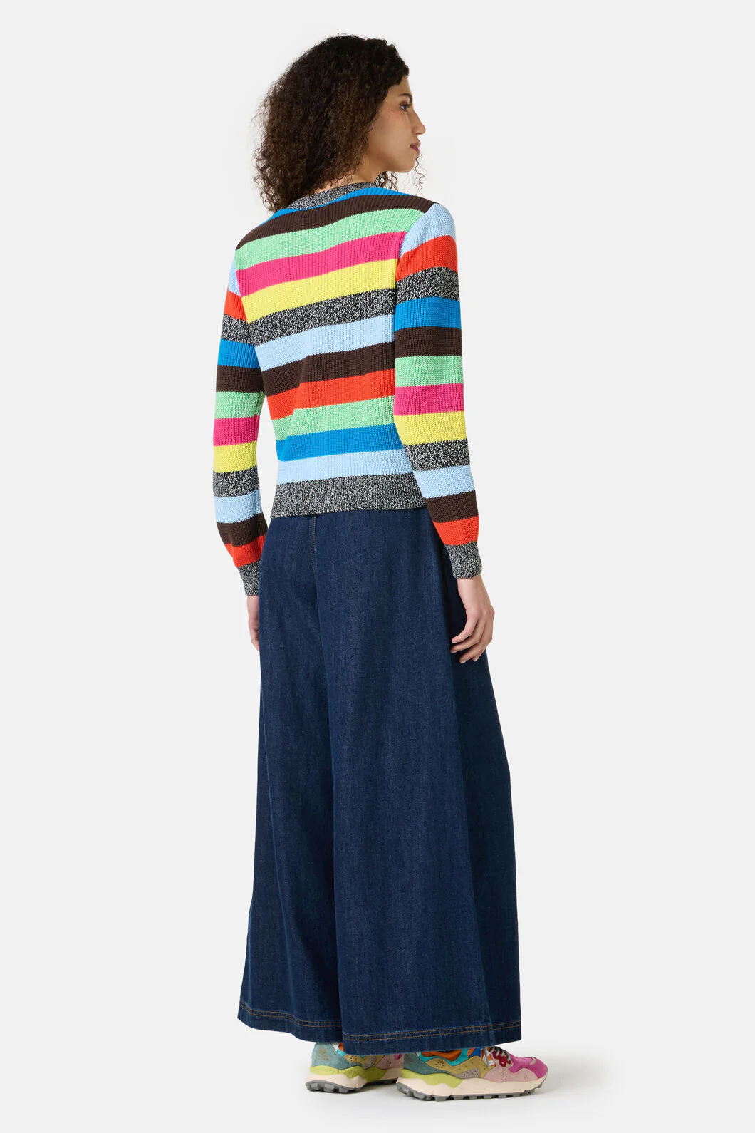 Jumble Stripe Cotton Cardigan - Image 4