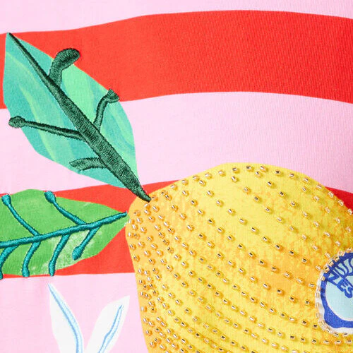 Lemonade Print Relaxed Tee - Image 8