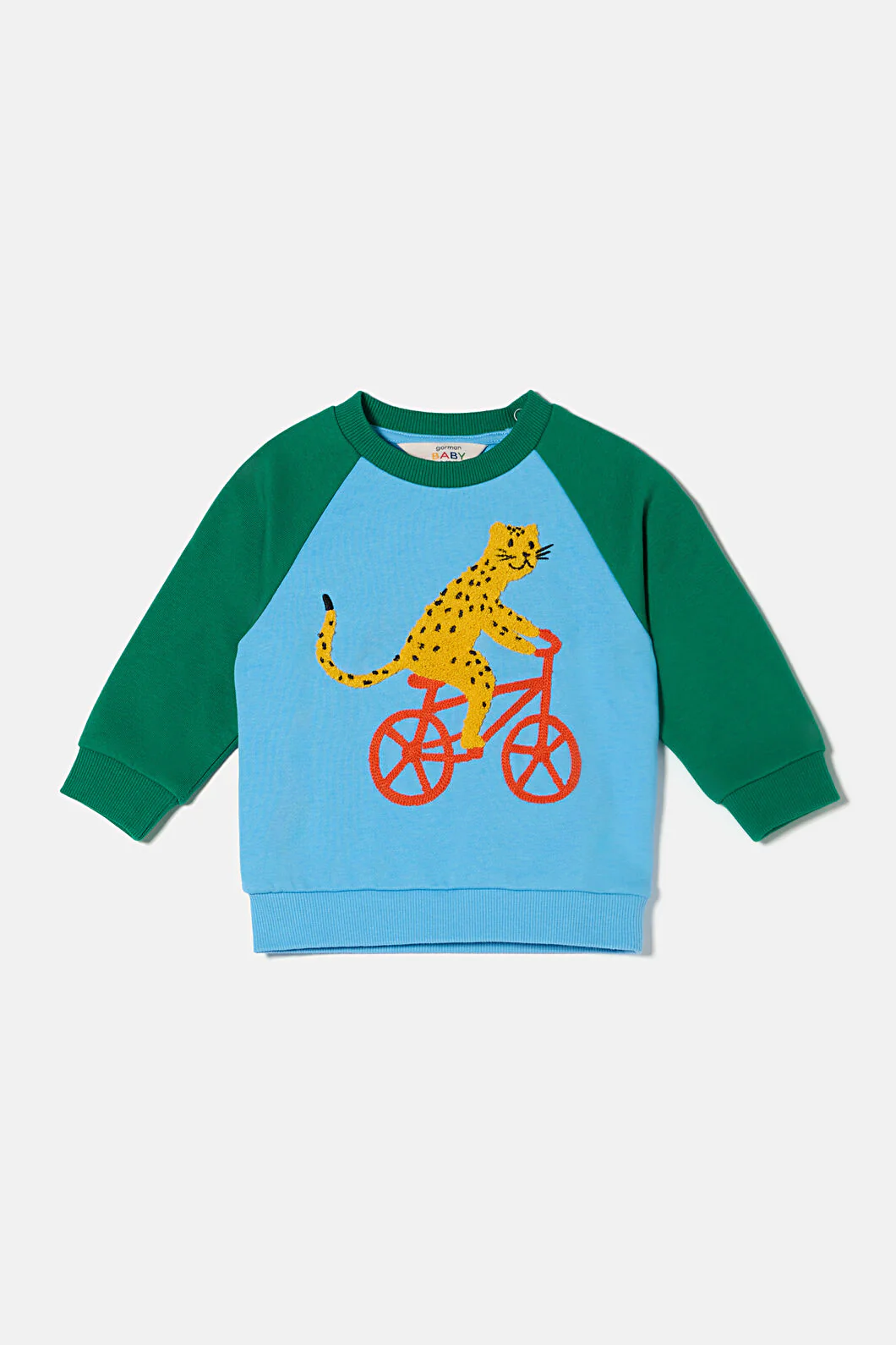 Leo On Bike Baby Sweater