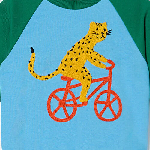 Leo On Bike Baby Sweater - Image 3