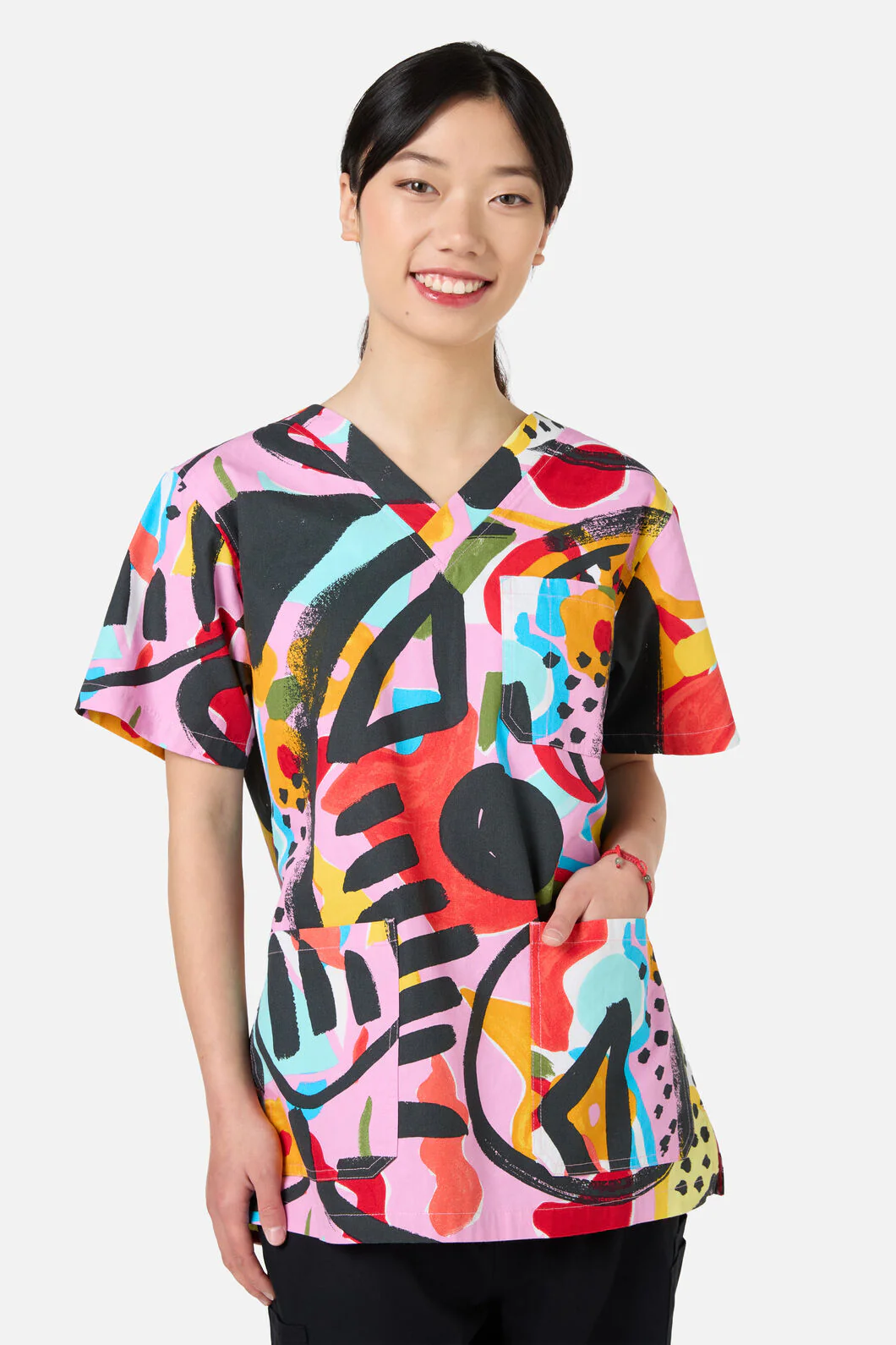 Licorice Top & Pant Scrub Set - Image 4