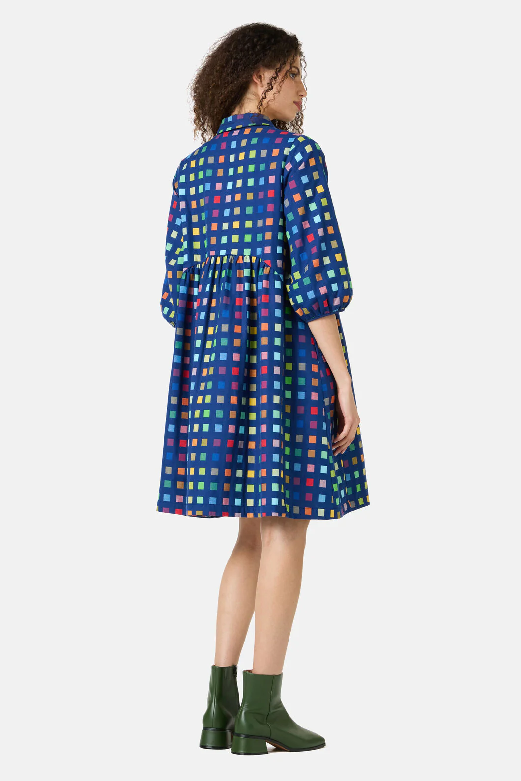 Light Up Check Smock Dress - Image 3