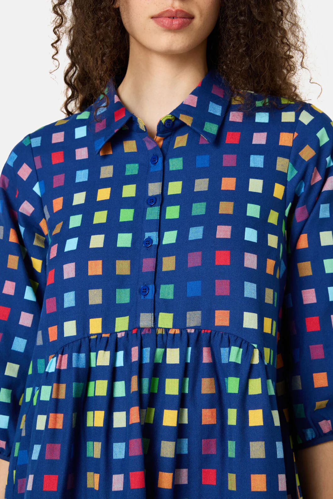 Light Up Check Smock Dress - Image 5