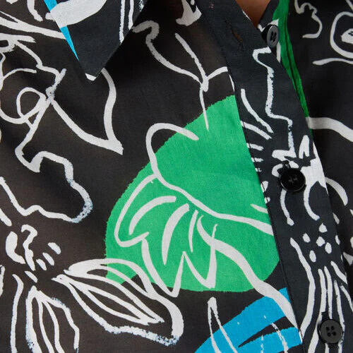 Linework Cotton Shirt - Image 8