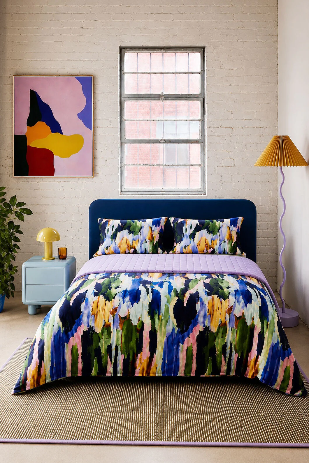 Liquid Joy Velvet Coverlet  Pillow Set (Single / Double) - Image 3