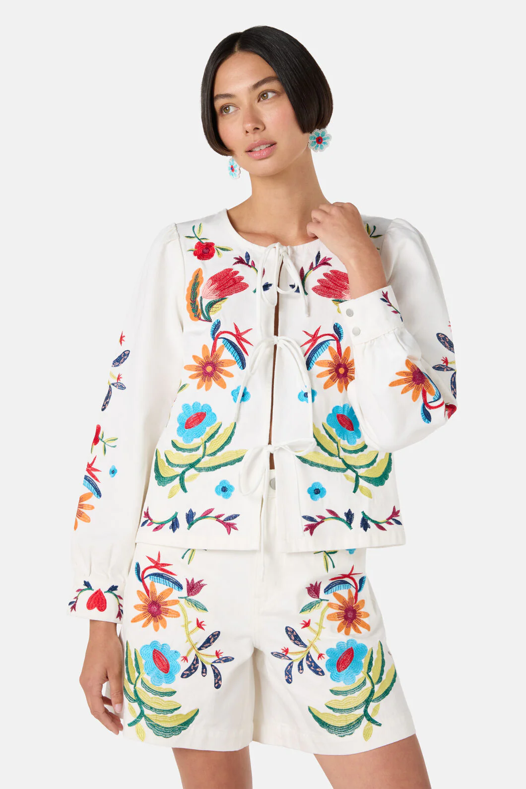 Little Things Denim Tie Jacket - Image 2