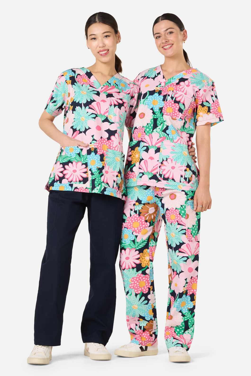 Magic Floral Top & Pant Scrubs - Image 6
