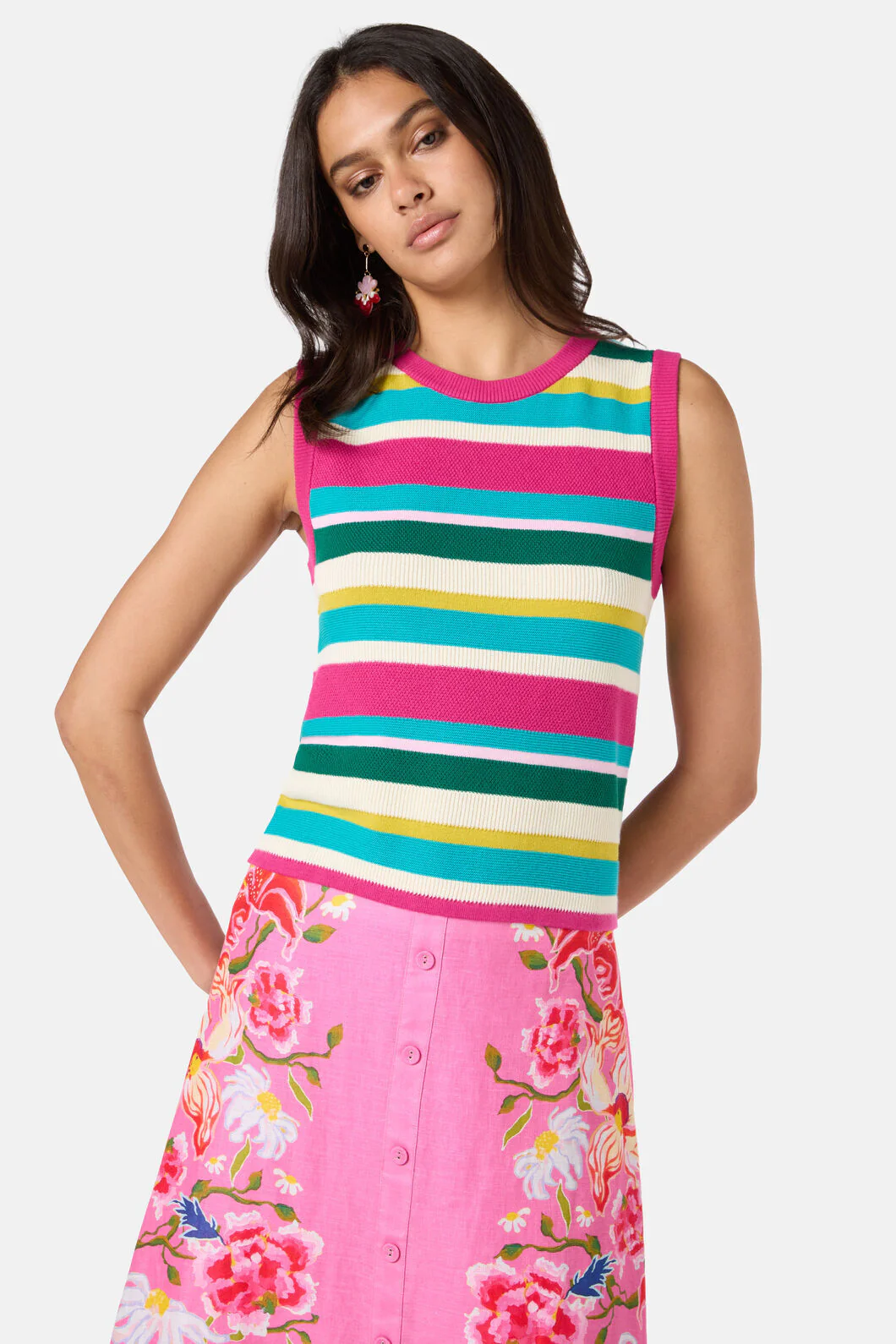 Morgan Knit Stripe Tank