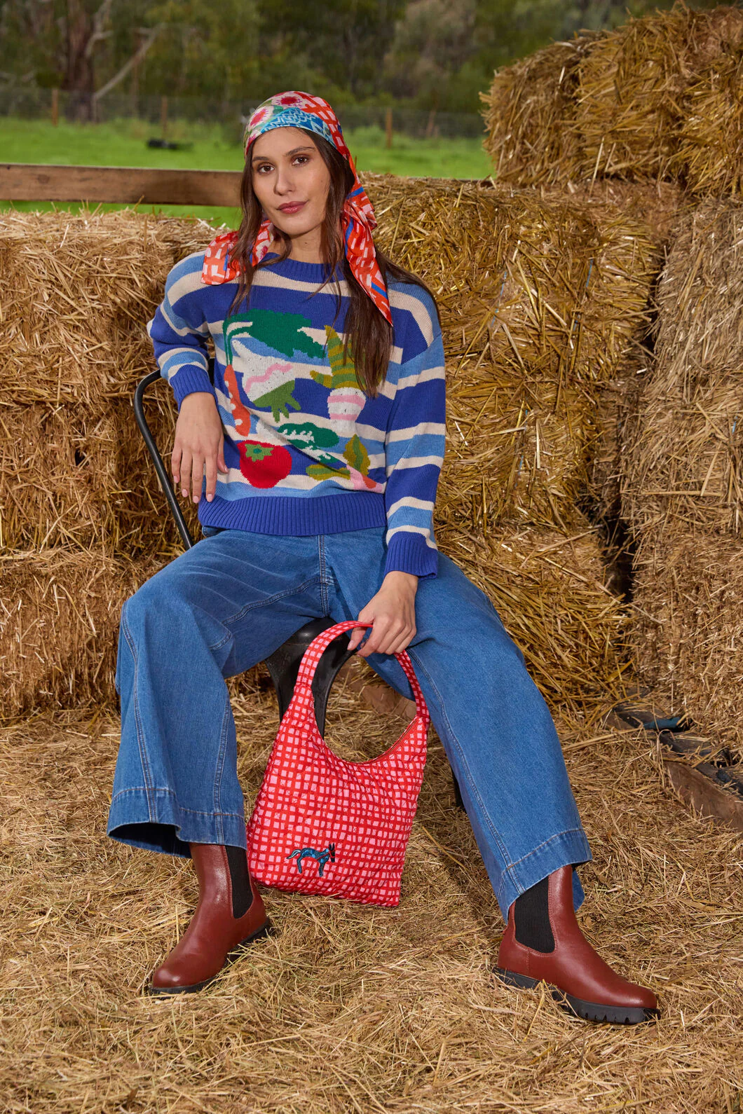 Mr Donkey Quilted Tote