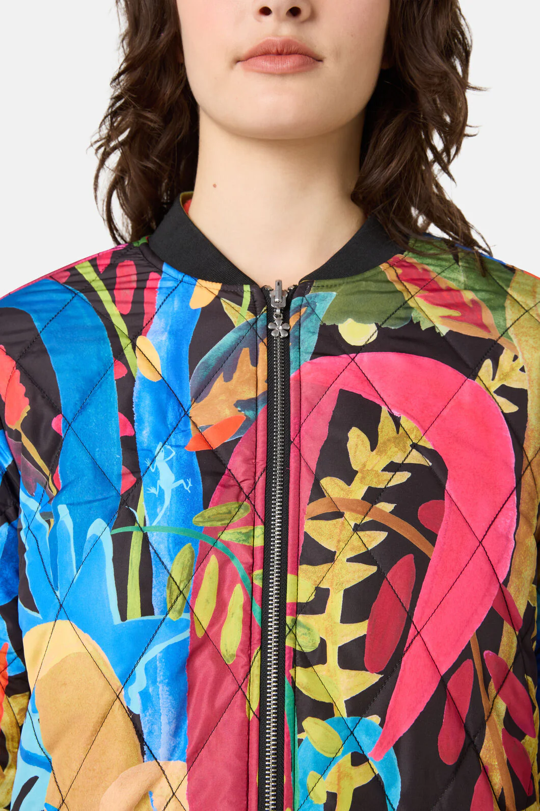 Night Garden Quilted Coat - Image 14