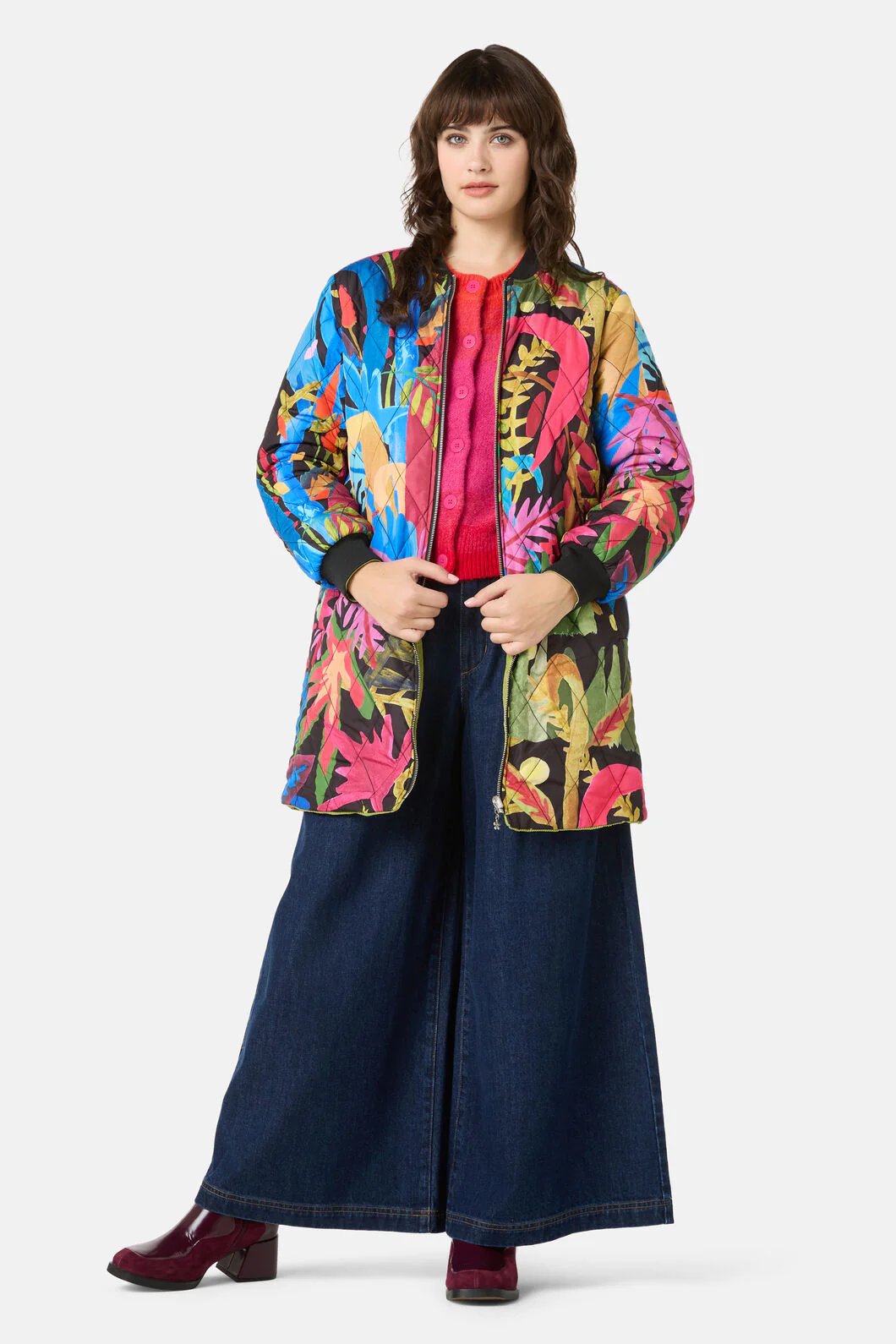 Night Garden Quilted Coat - Image 4