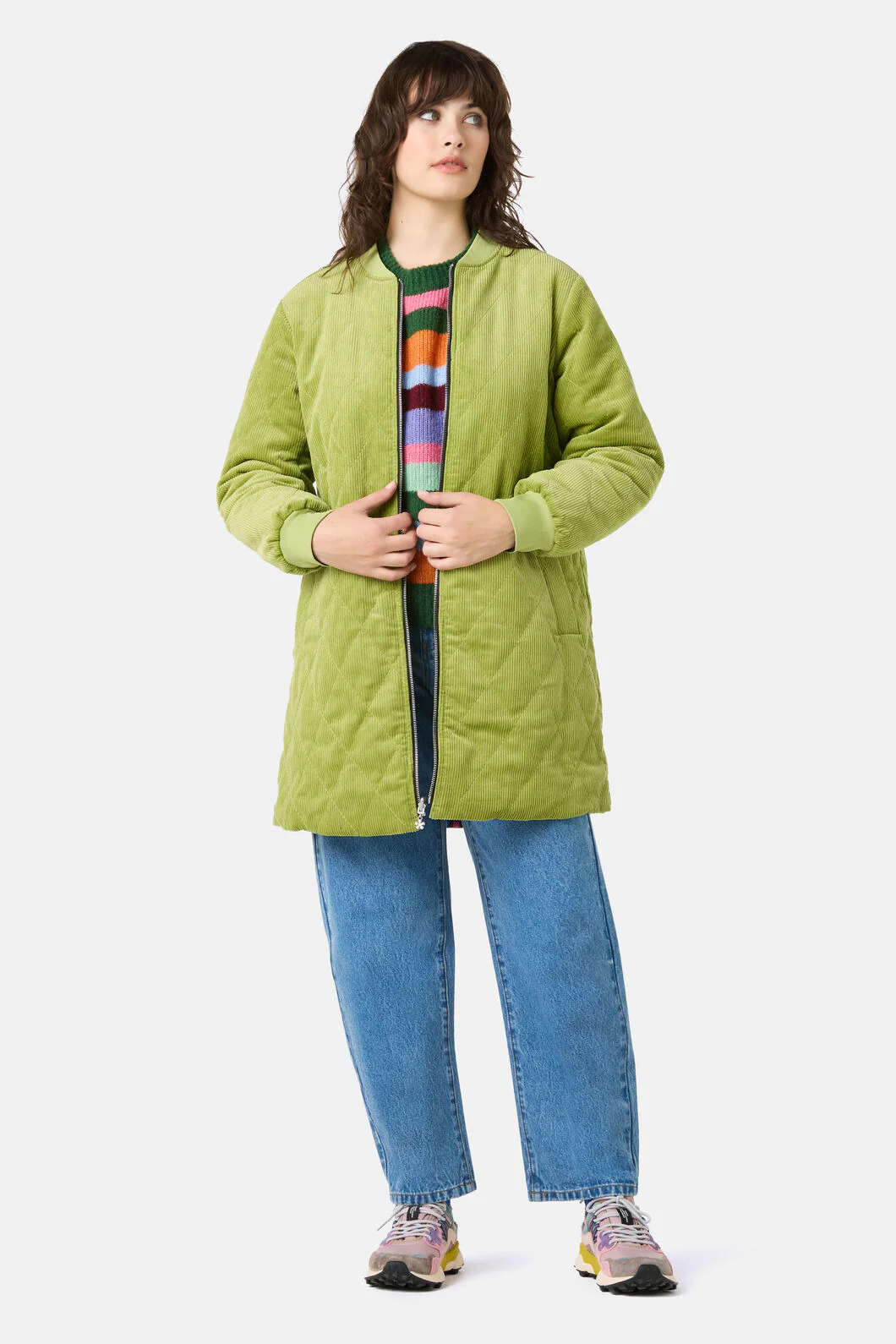 Night Garden Quilted Coat - Image 6