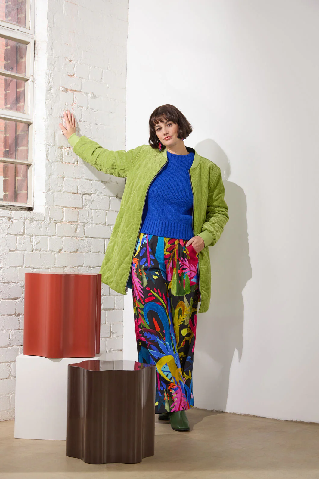 Night Garden Quilted Coat - Image 7