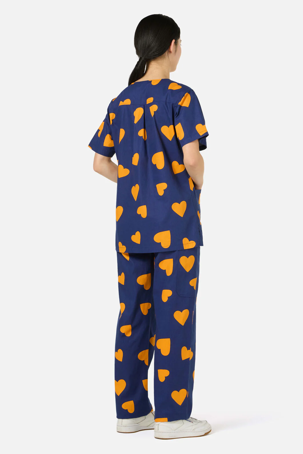 Orange Hearts Scrub Set - Image 3