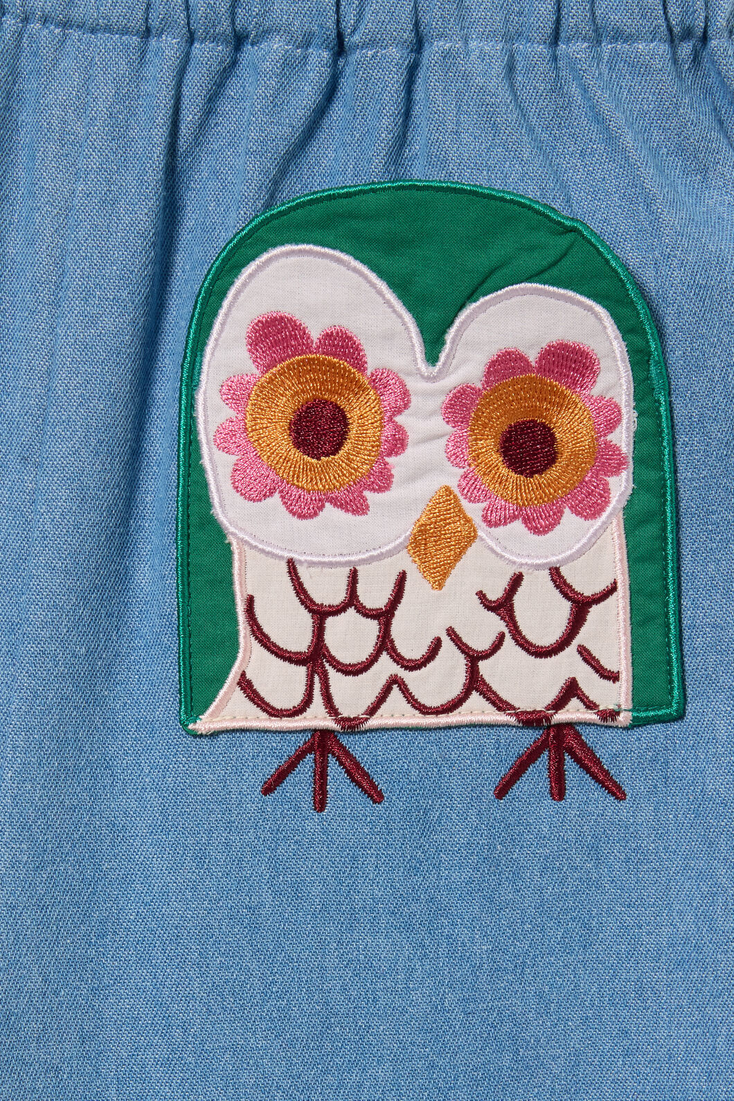 Owl Pocket Denim Kids Pant - Image 4