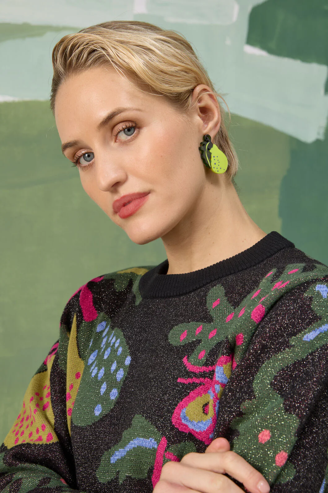 Paired Pear Earrings