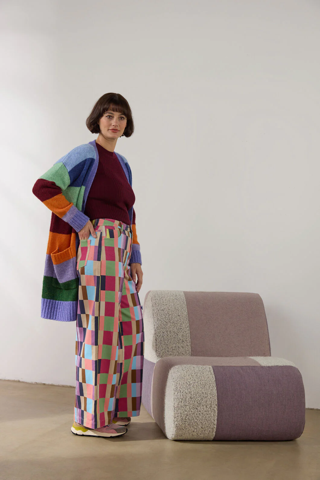 Palette Pop Wide Stripe Cardigan - Image 2