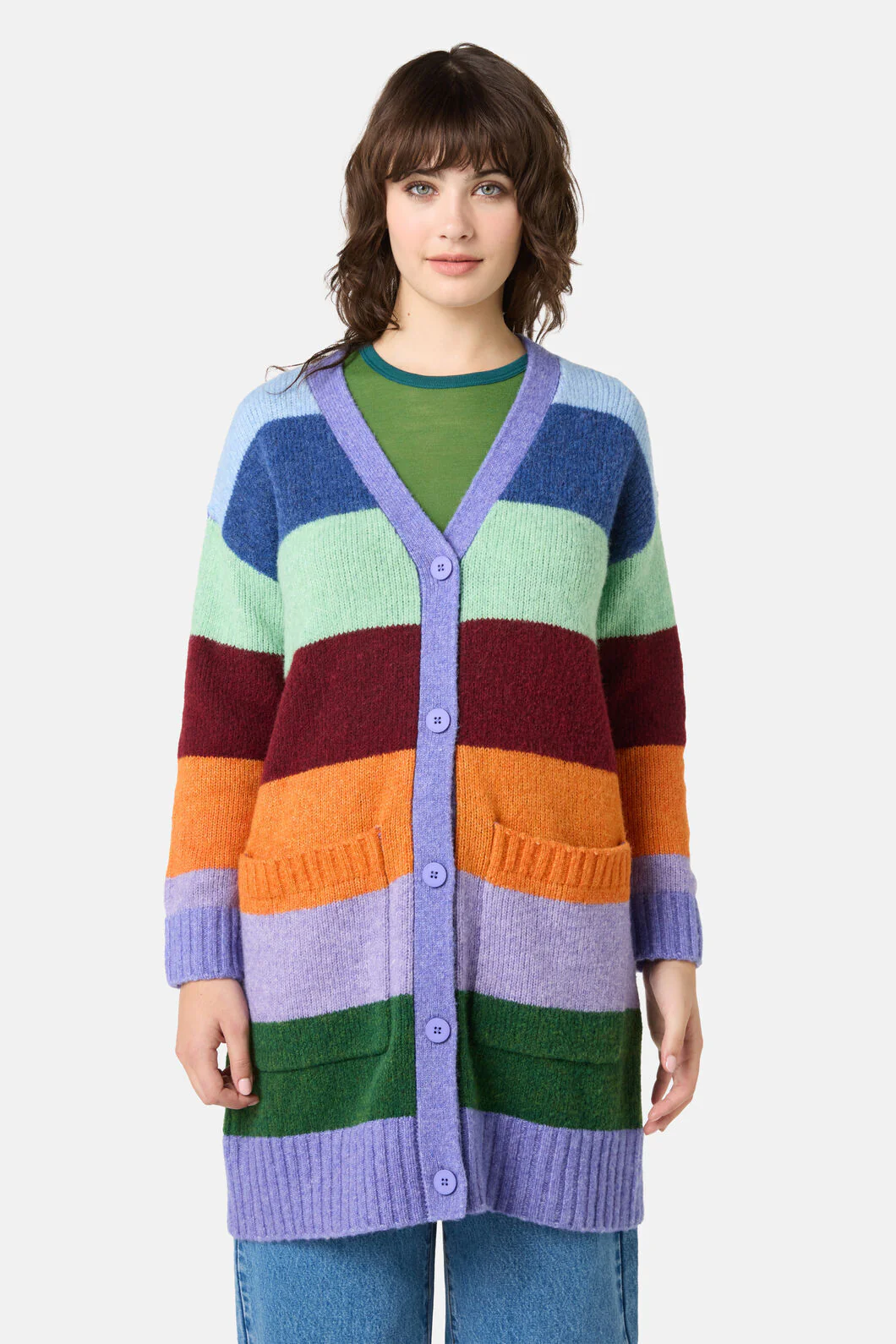 Palette Pop Wide Stripe Cardigan - Image 3