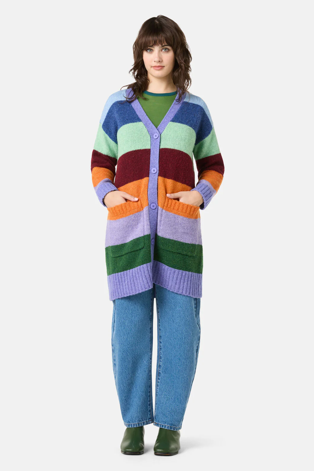 Palette Pop Wide Stripe Cardigan - Image 4