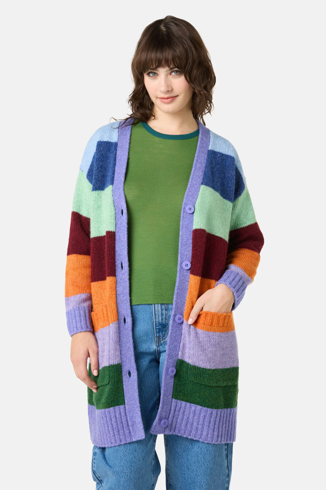 Palette Pop Wide Stripe Cardigan - Image 7