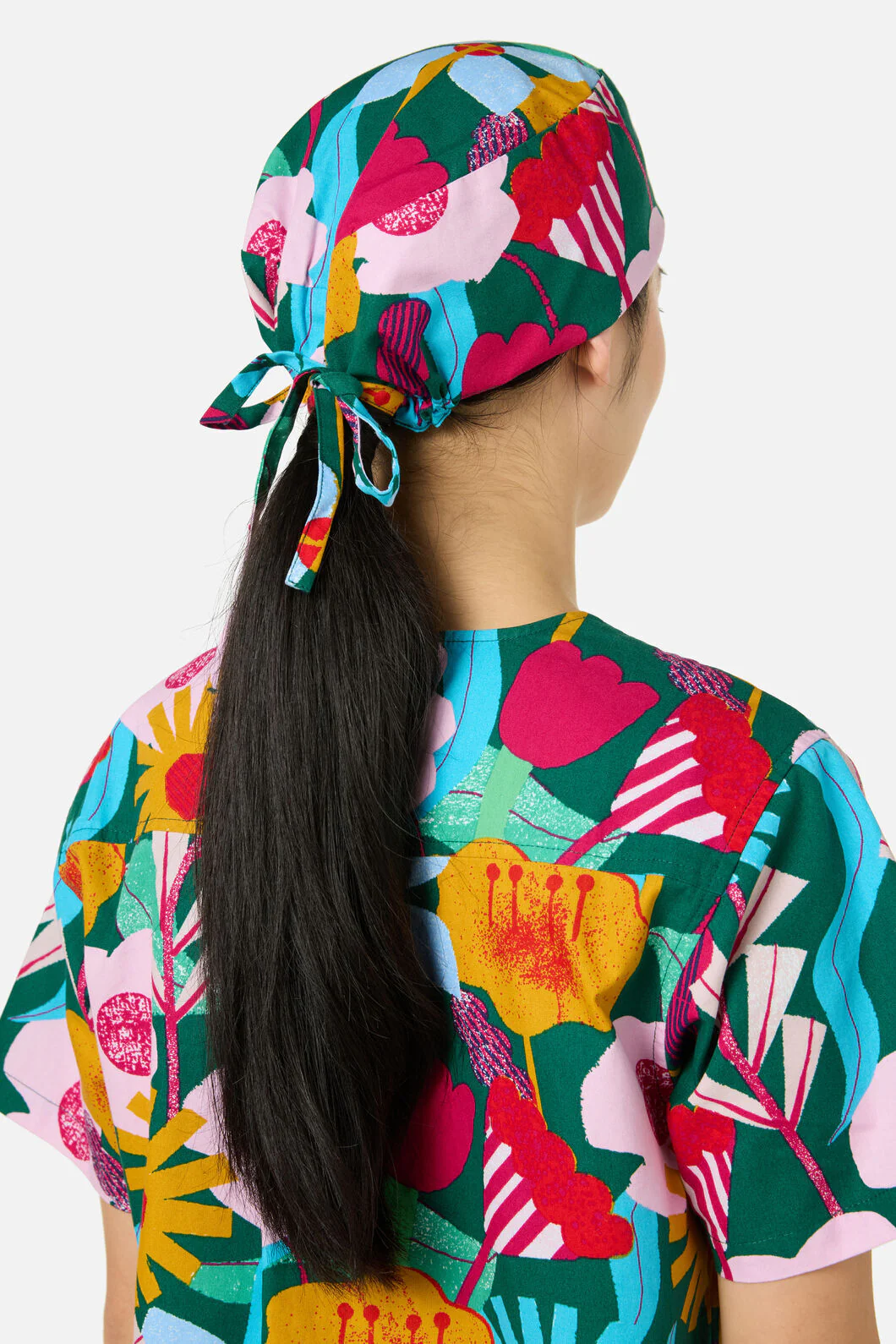 Paper Blooms Scrub Hat - Image 2