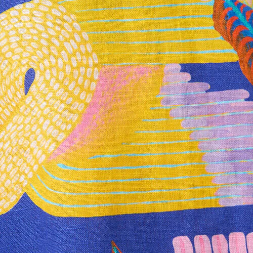 Past Lover Linen Print Skirt - Image 7
