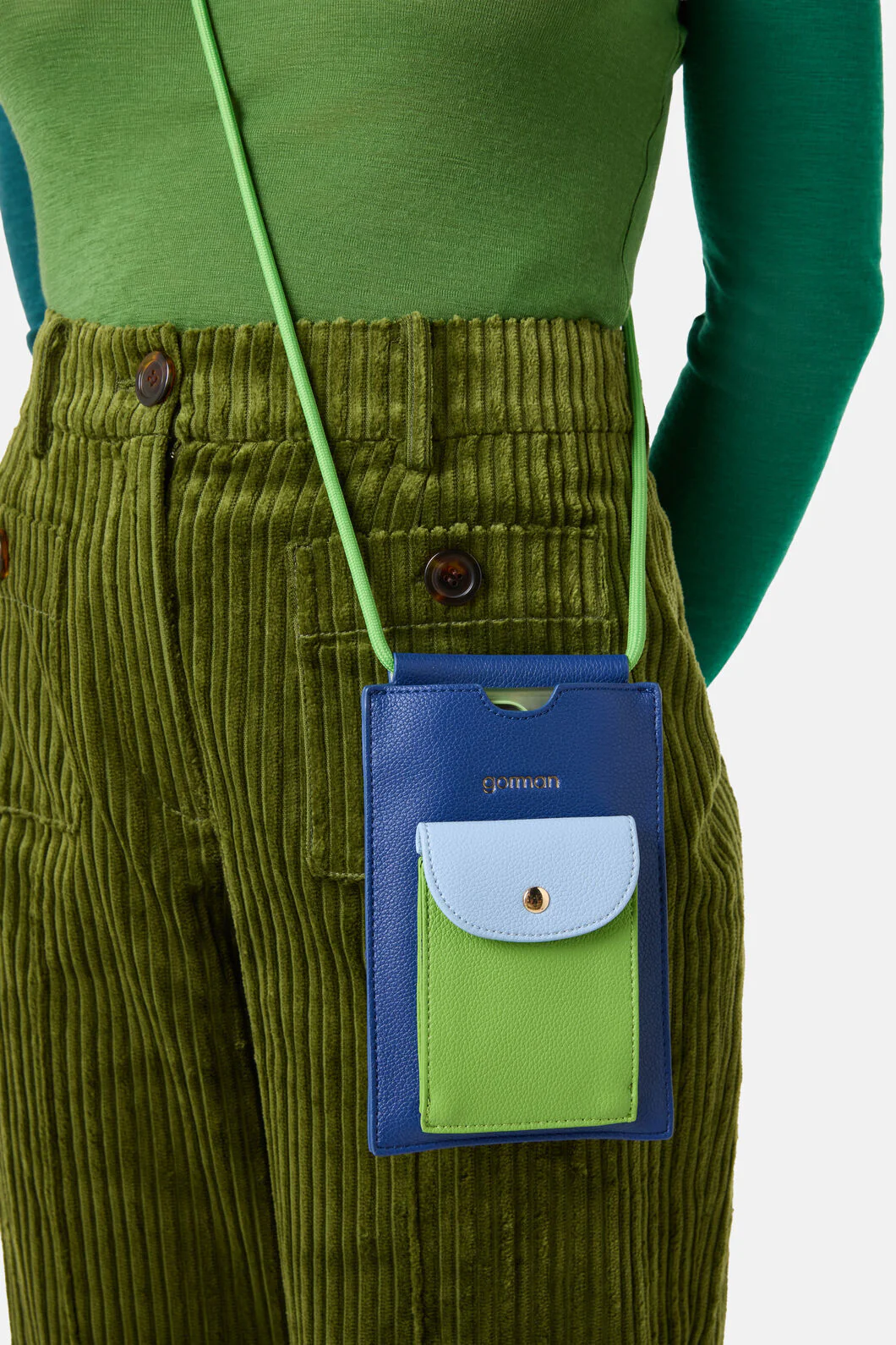 Peony Colour Block Phone Bag - Image 2