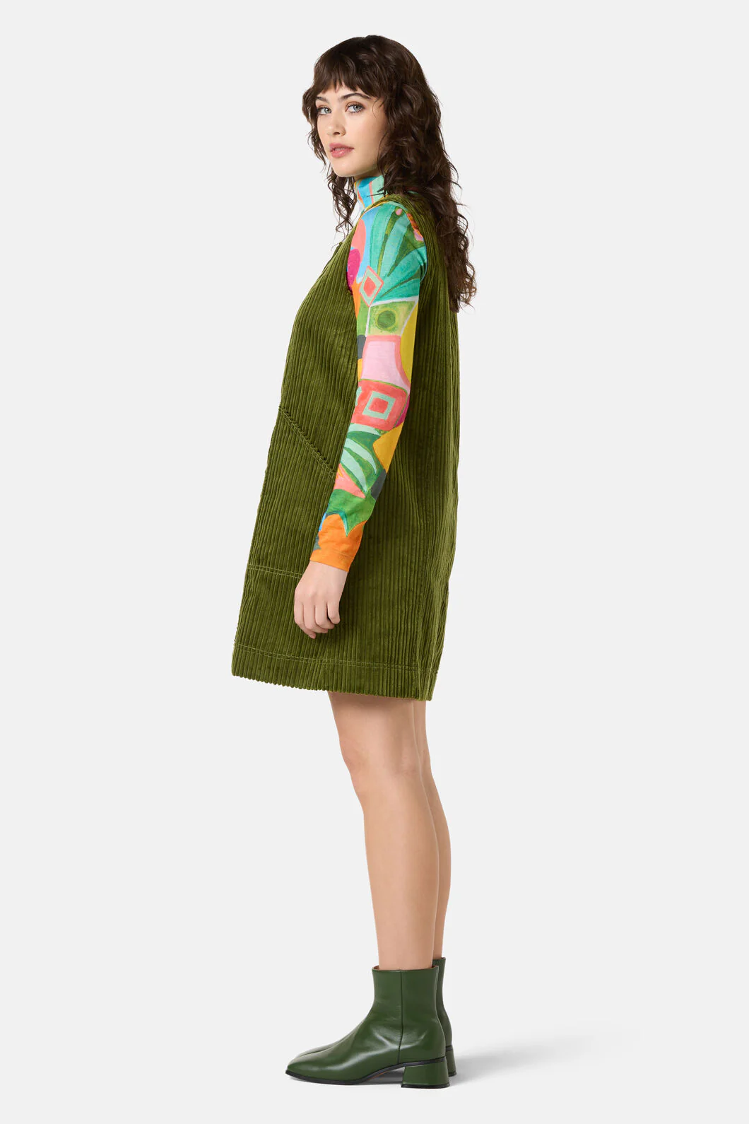 Pesto Cord Pinafore - Image 5