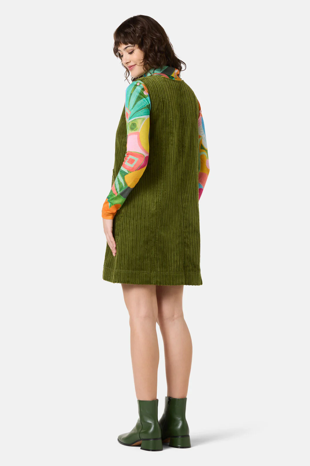 Pesto Cord Pinafore - Image 6