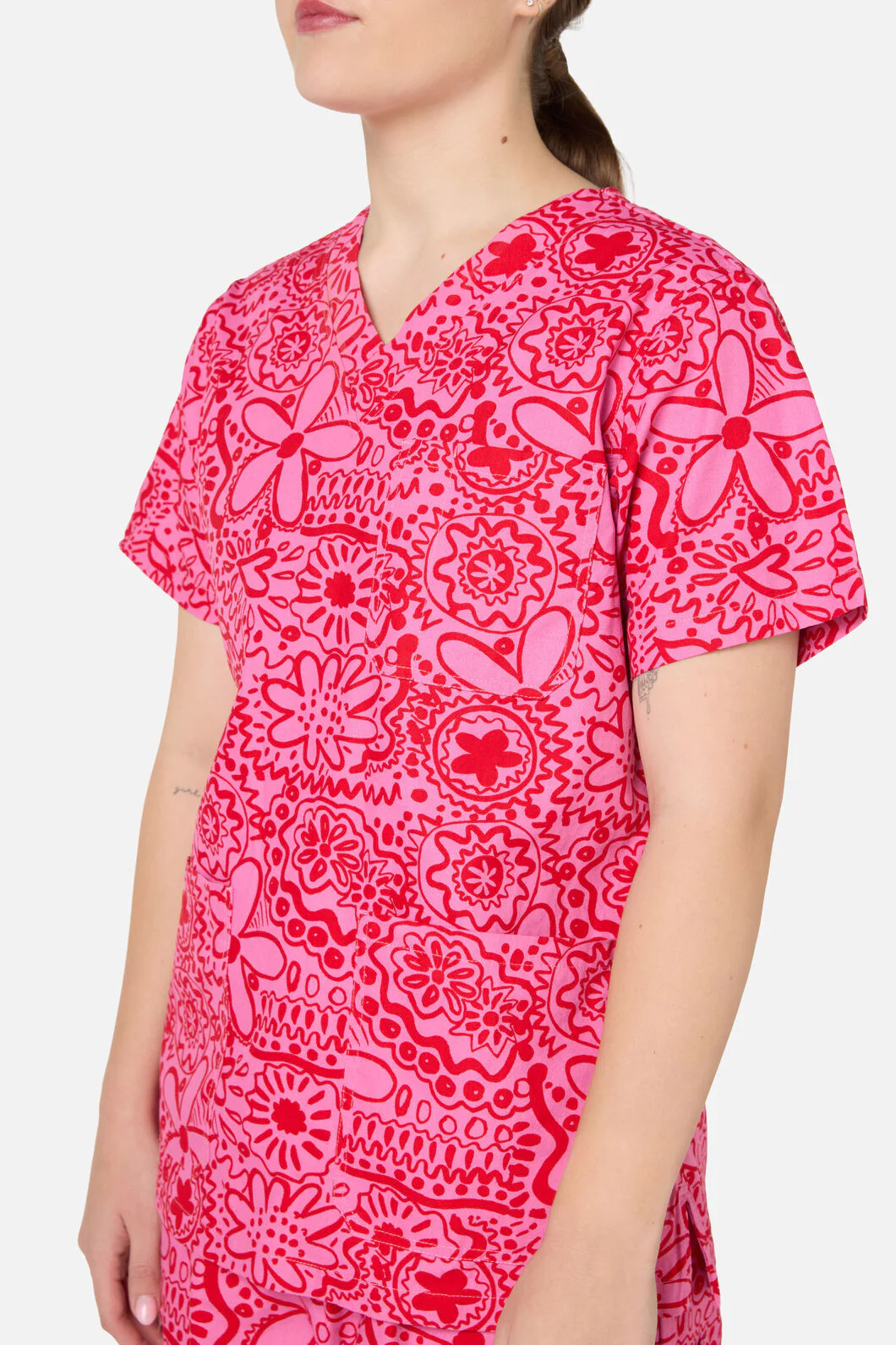 Pink Daisy Mae Scrub Set - Image 5