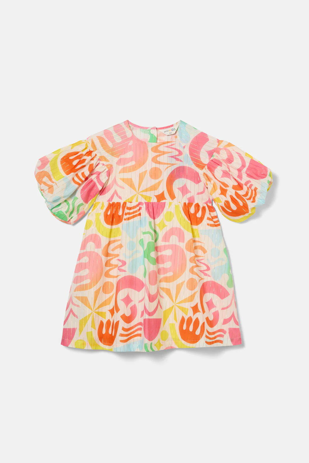 Playful Shapes Kids Dress - Image 3