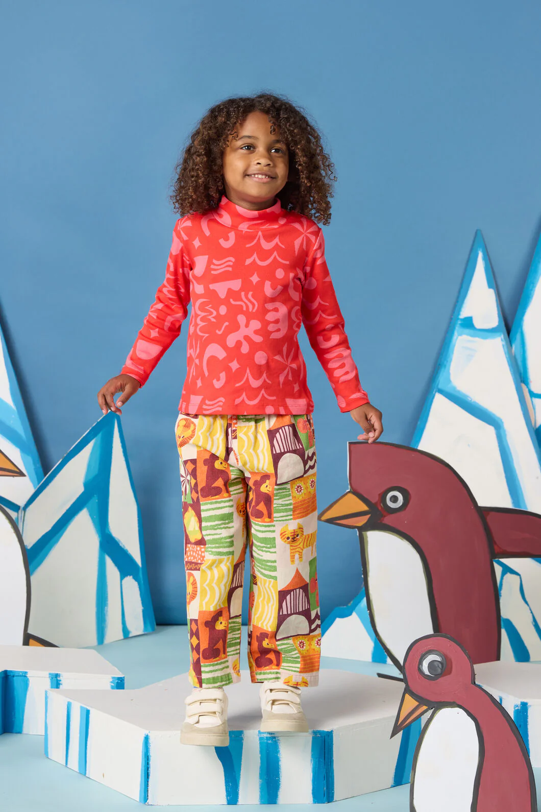 Playful Shapes Kids Skivvy Top