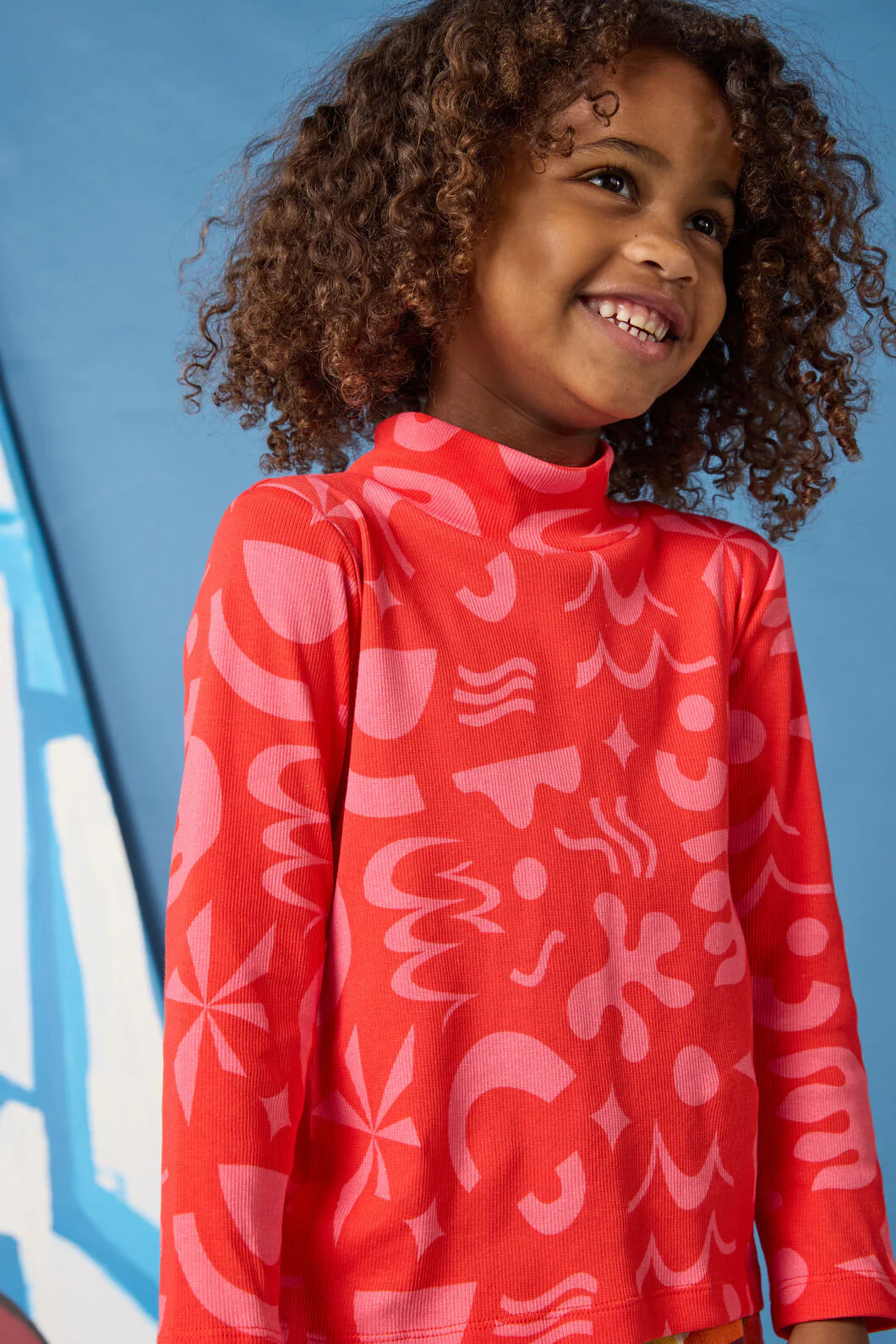 Playful Shapes Kids Skivvy Top - Image 2