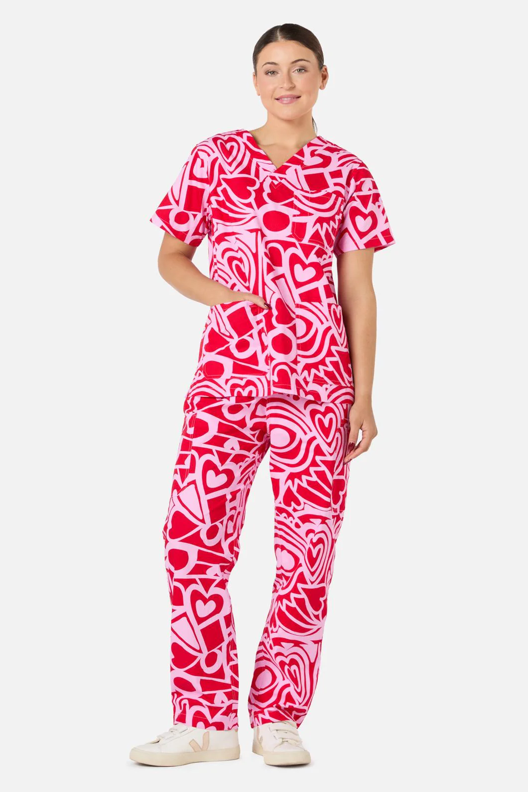 Queen Of Hearts Scrub Set - Image 4