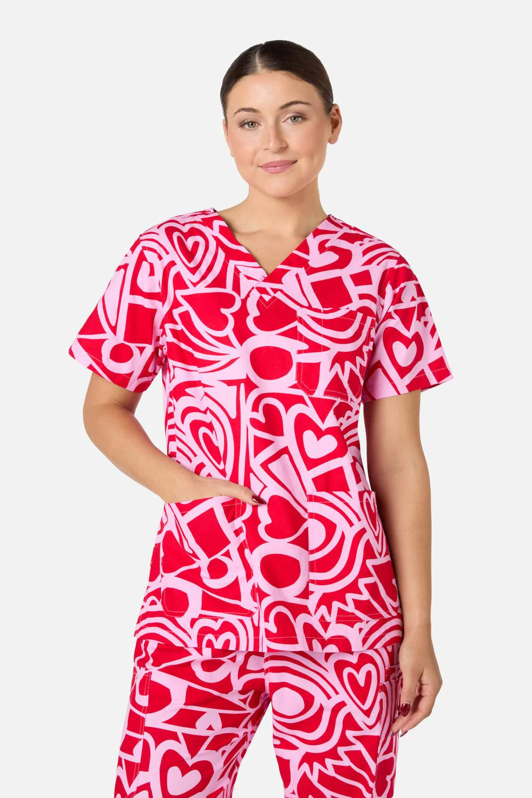 Queen Of Hearts Scrub Set - Image 5