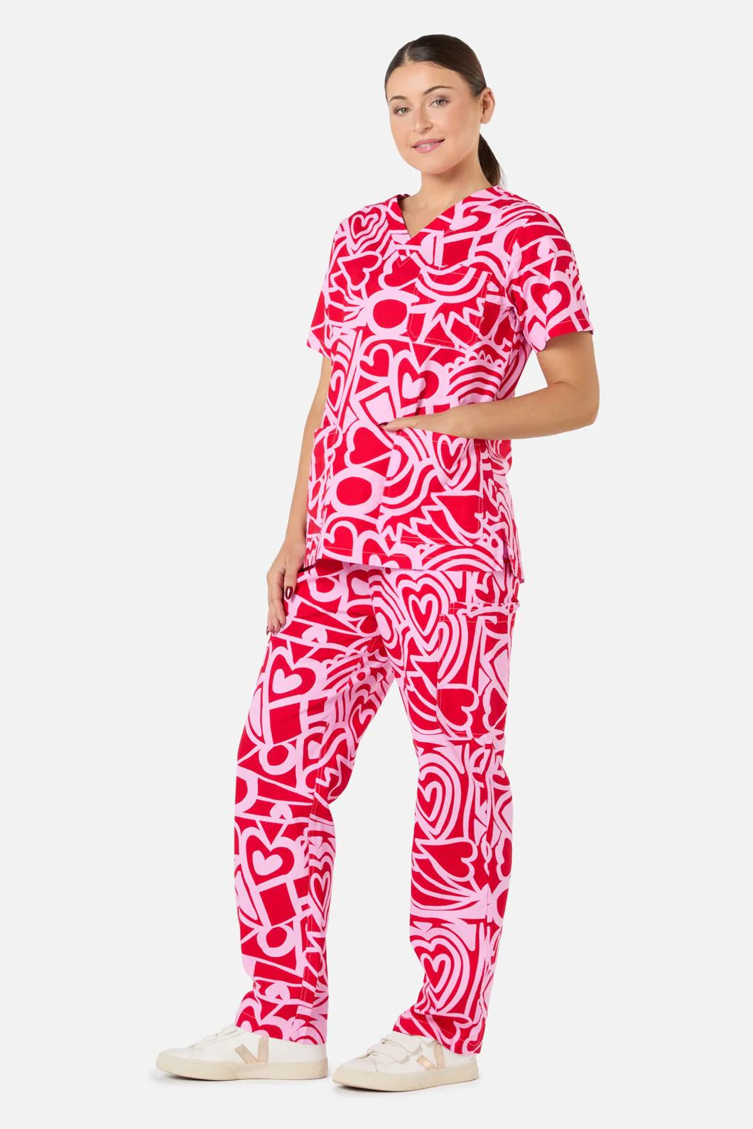 Queen Of Hearts Scrub Set - Image 6