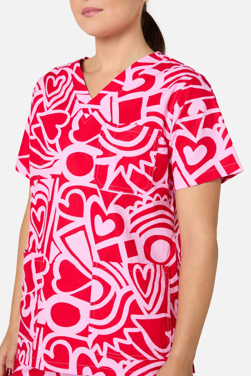 Queen Of Hearts Scrub Set - Image 8