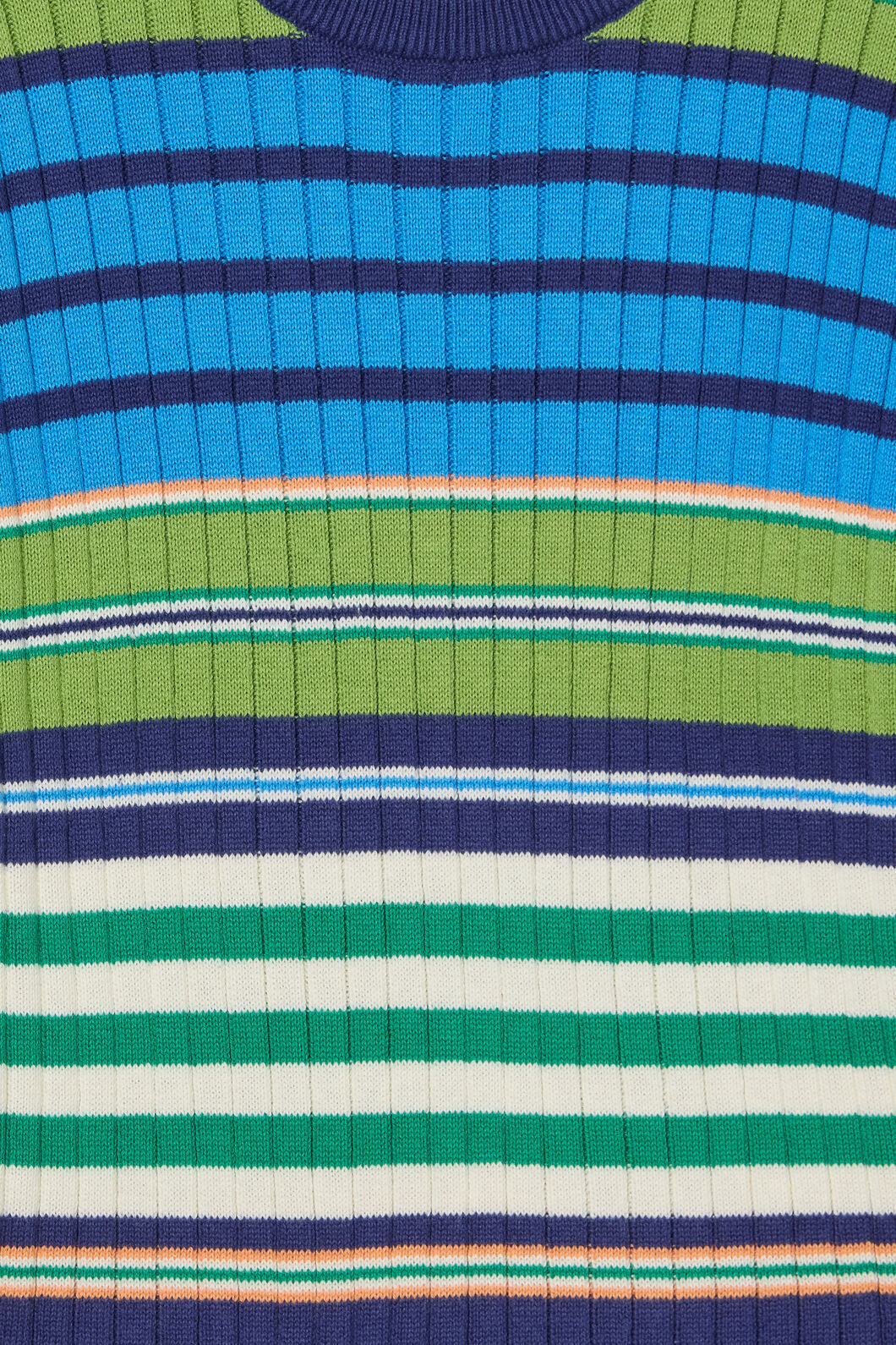 Retro Stripes Rib Knit Top - Image 3