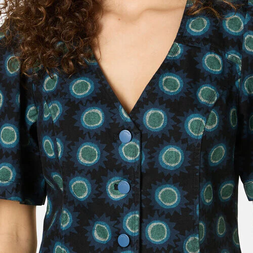 Royal Spot Denim Top - Image 6