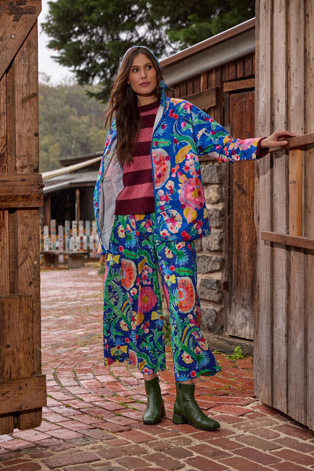 Secret Meadow Print Raincoat - Image 2
