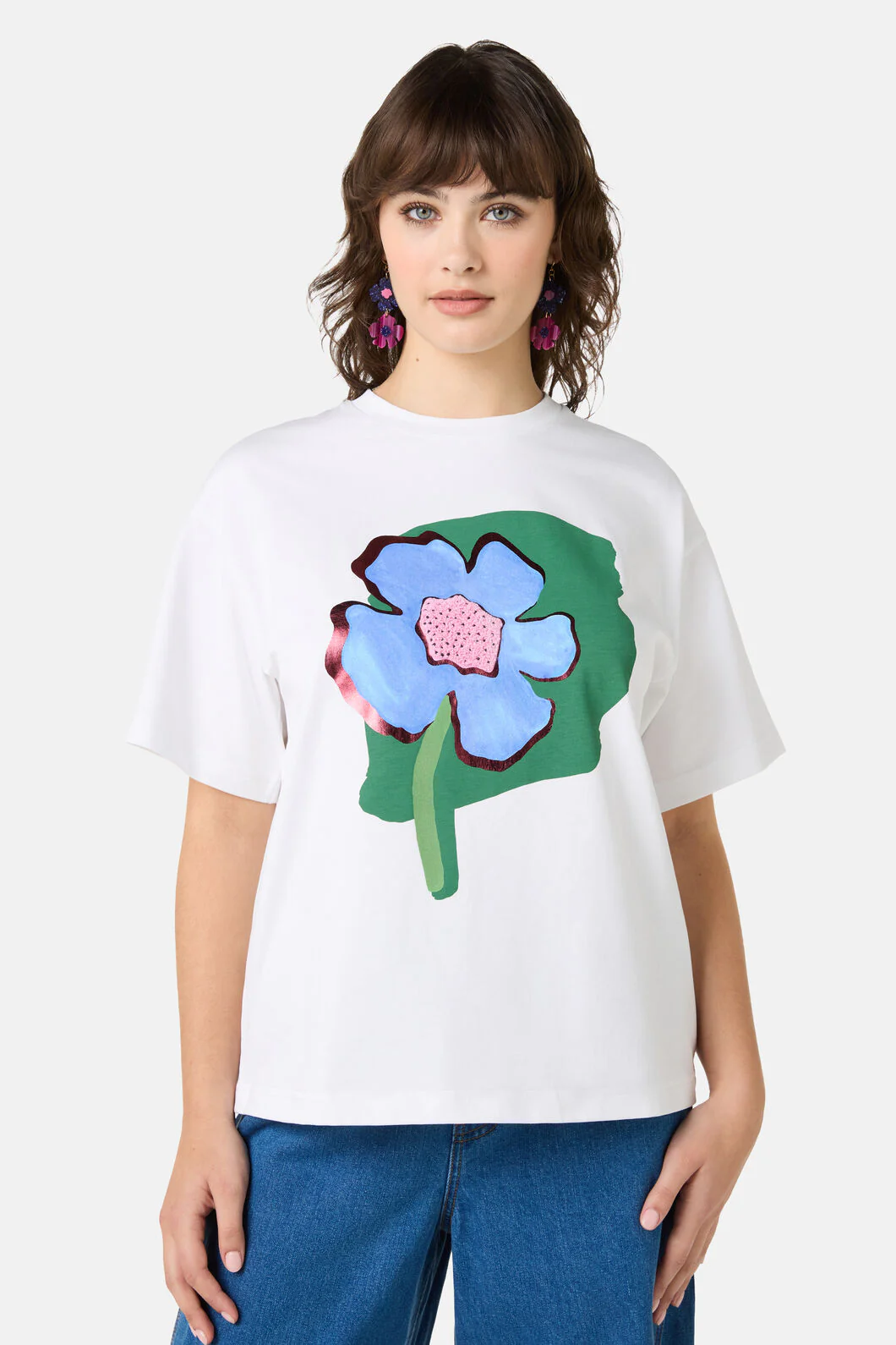 Seedlings Placement Foil Oversized Tee