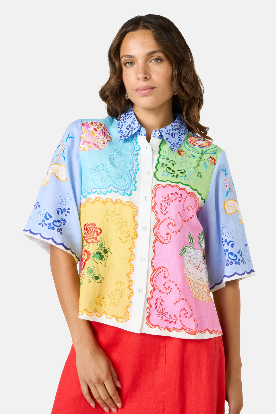 Short Stitch Patch Shirt