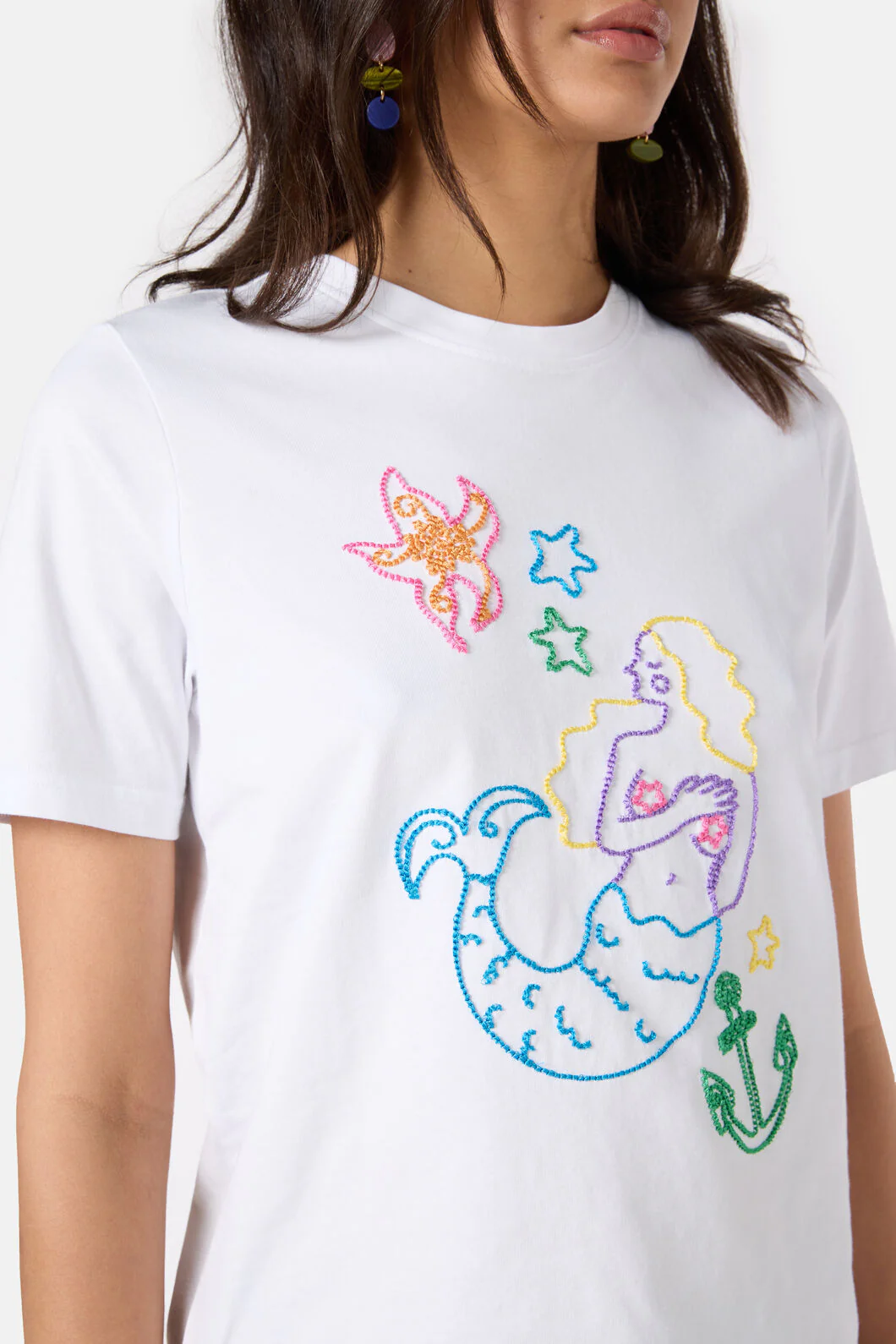 Sirena Embroidered Classic Tee - Image 5