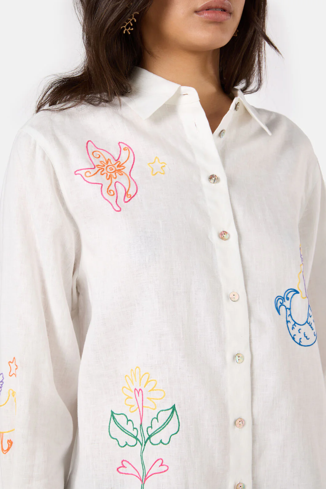 Sirena Embroidered Shirt - Image 6