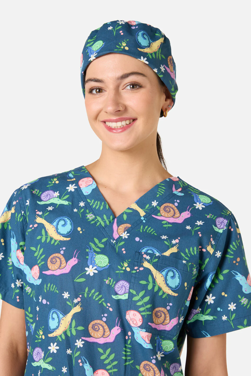 Snailed It Scrub Hat